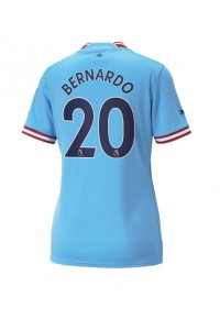 Manchester City Bernardo Silva #20 Voetbaltruitje Thuis tenue Dames 2022-23 Korte Mouw